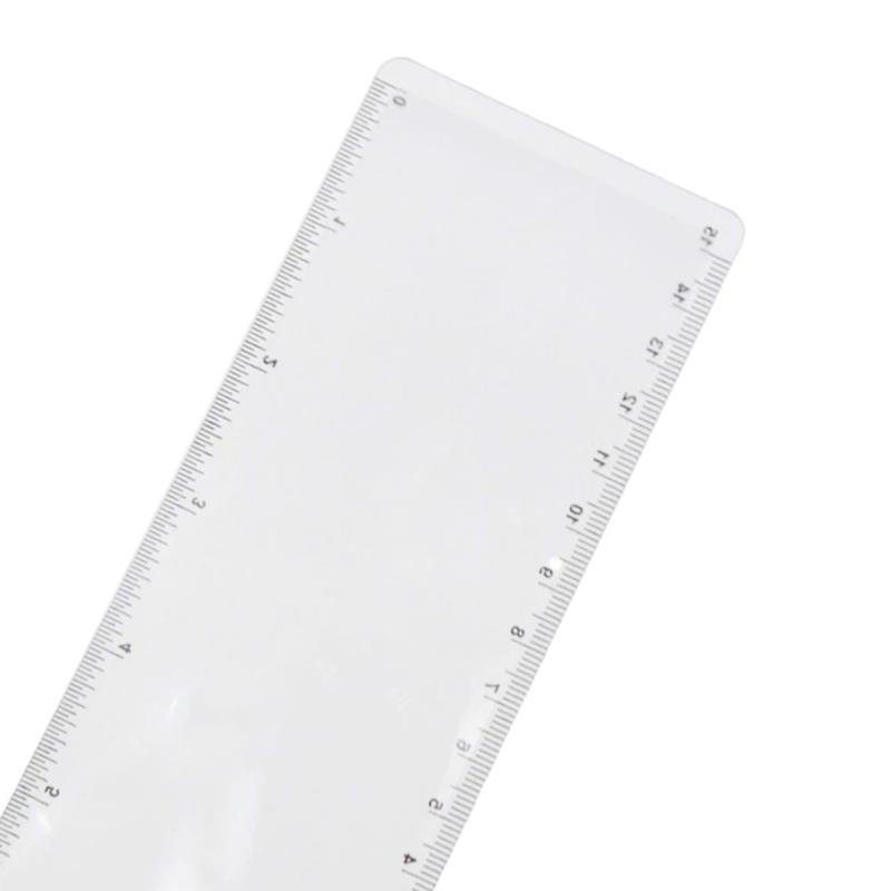 Magnifier Ruler Handheld Acrylic Magnifying Glass Portable Business Card Type PVC Bookmark Magnifying for Reading Fonts top sale