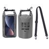 2L Wasserdichter Trockensack für Schwimmen Kajakfahren Trekking Rafting Surfen Bootfahren Tragbarer Touchscreen Outdoor Aufbewahrungsrucksack