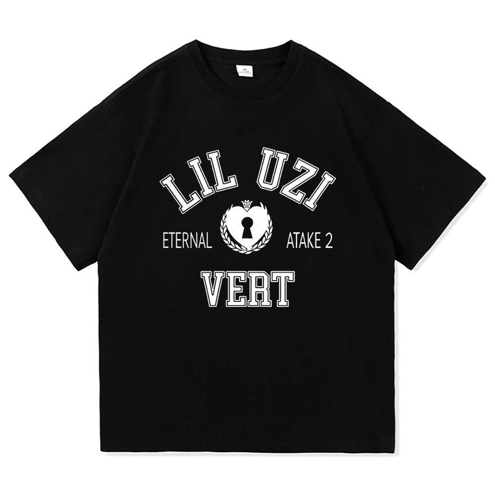 

2026 SpringSummer Lil Uzi Verts New Album Etemal Atake 2 Mens Originalhaute Tshirt with Retro Highquality Design XL
