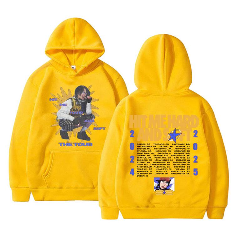New Hit Me Hard and Soft Tour Pattern Autumn/Winter Hoodie Men's and Women's Hip Hop Sportswear Fashion Warm Street Wear