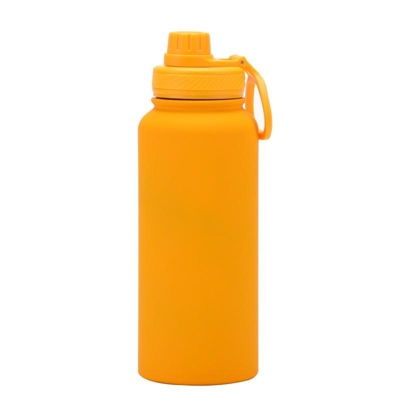 1L Stainless Steel Vacuum Insulated Water Bottle With Wide Mouth Portable Outdoor Sports Travel