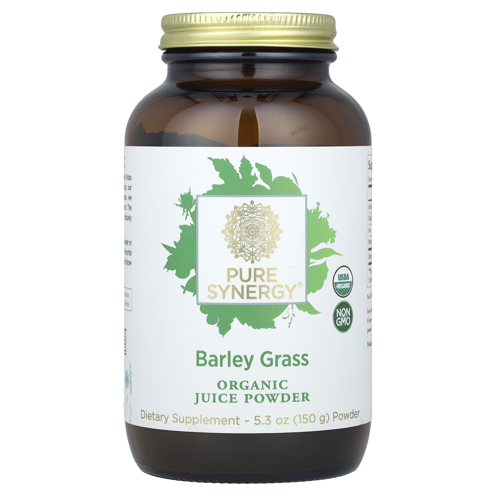 

Pure Synergy, органічний порошок соку, ячмінна трава, 150г (5,3 унції)