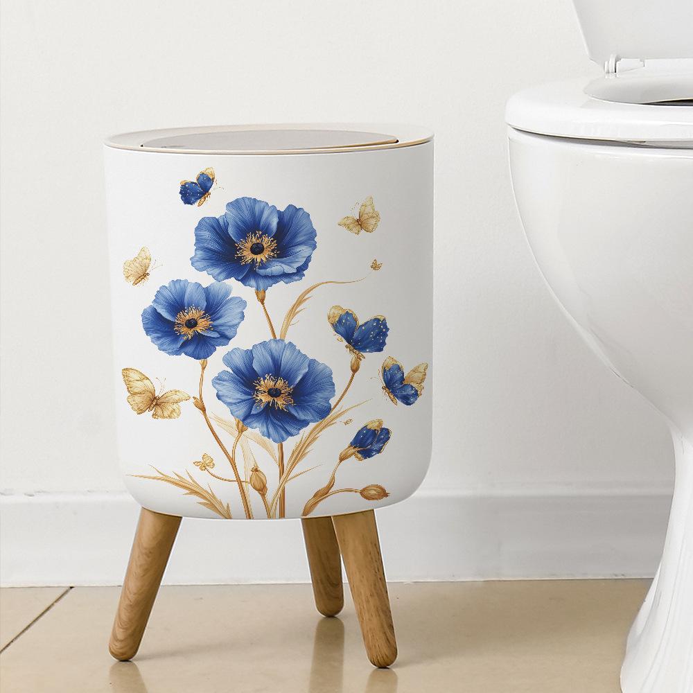 Poppy Flower Bathroom Toilet Toilet Home Beautification Stickers