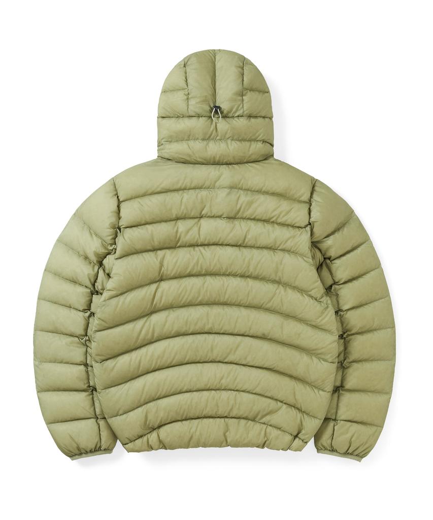 Sunlovetour Hooded Fly Light Down Jacket Khaki