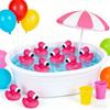 Personalized Name Flamingo Rubber Ducks Custom Text Pink Flamingo Duck Floating Squeaky Bath Toys Pool Party Birthday Party Deco