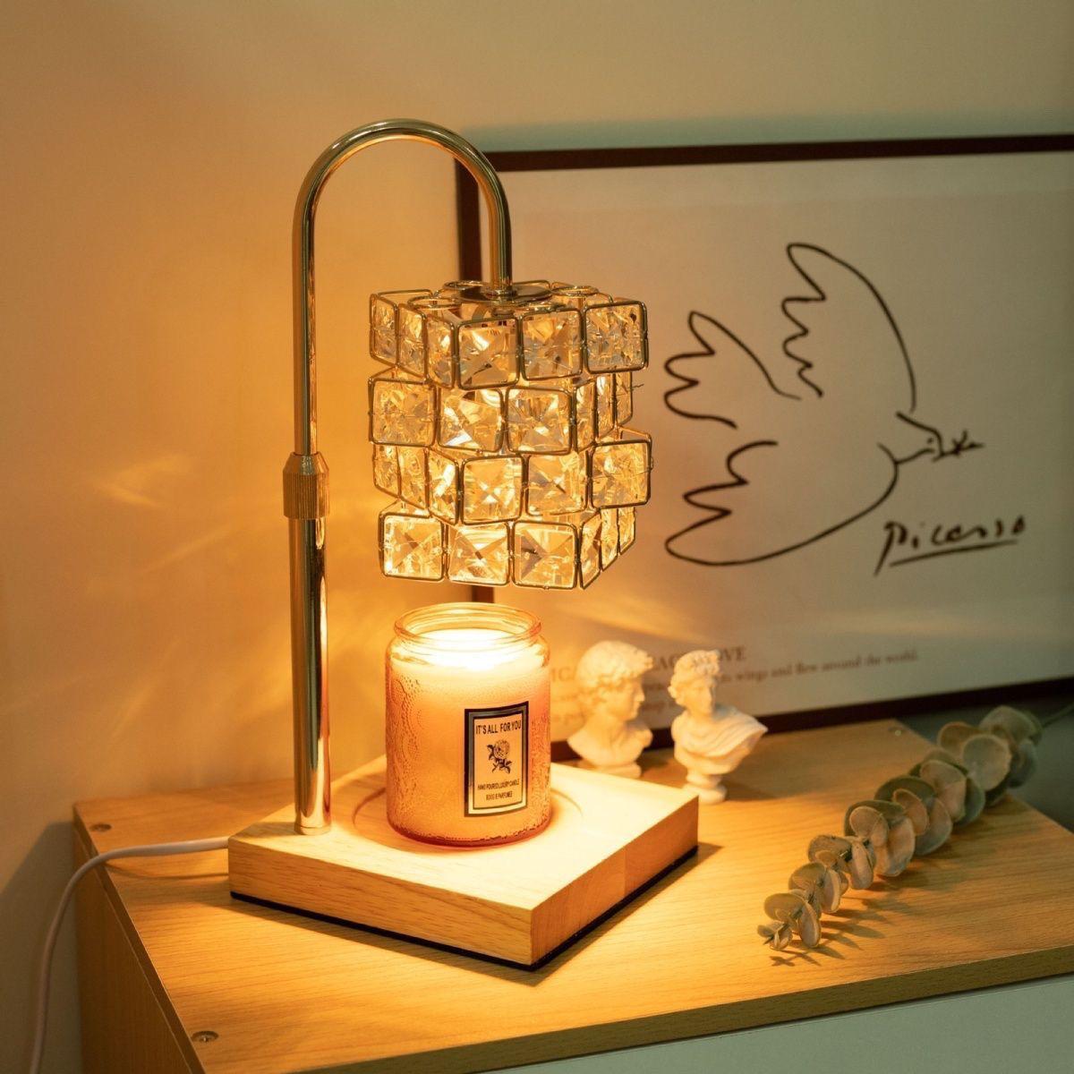 Seven-Color Changing Aroma Glass Candle - Smokeless Soy Wax for Home and Hotel Atmosphere