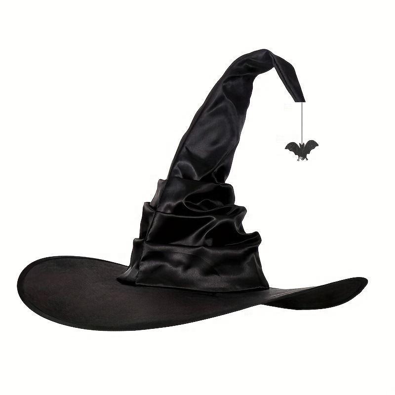 Halloween Falten Schwarz Hexe Hut Kostüm Requisite