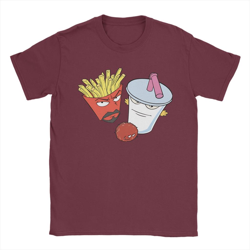 Freizeit Frylock Meatwad Master Shake Aqua Teen Hunger Force T-Shirts Unisex Rundhals-T-Shirts Kurzarm-T-Shirt Kleidung