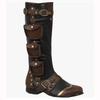 Steampunkowe Średniowieczne Vintage Wysokie Męskie Rzymskie Rycerskie Buty do Jazdy Konnej Cosplay Halloween Festiwal Impreza Pirackie Buty