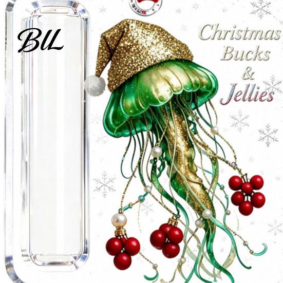 Christmas Cash Holder Acrylic Money Ornament, Xmas Holiday with Slot, Tree Hanging Gift Decoration Decor