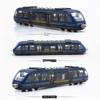 Alloy Subway Model Toy Sliding Simulation Metro Train Model Colorful Kids Educational Toy For Children Play Collection Gift