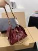 Borsa a tracolla trapuntata a rombi con coulisse 2026 - Borsa a tracolla moda donna O315