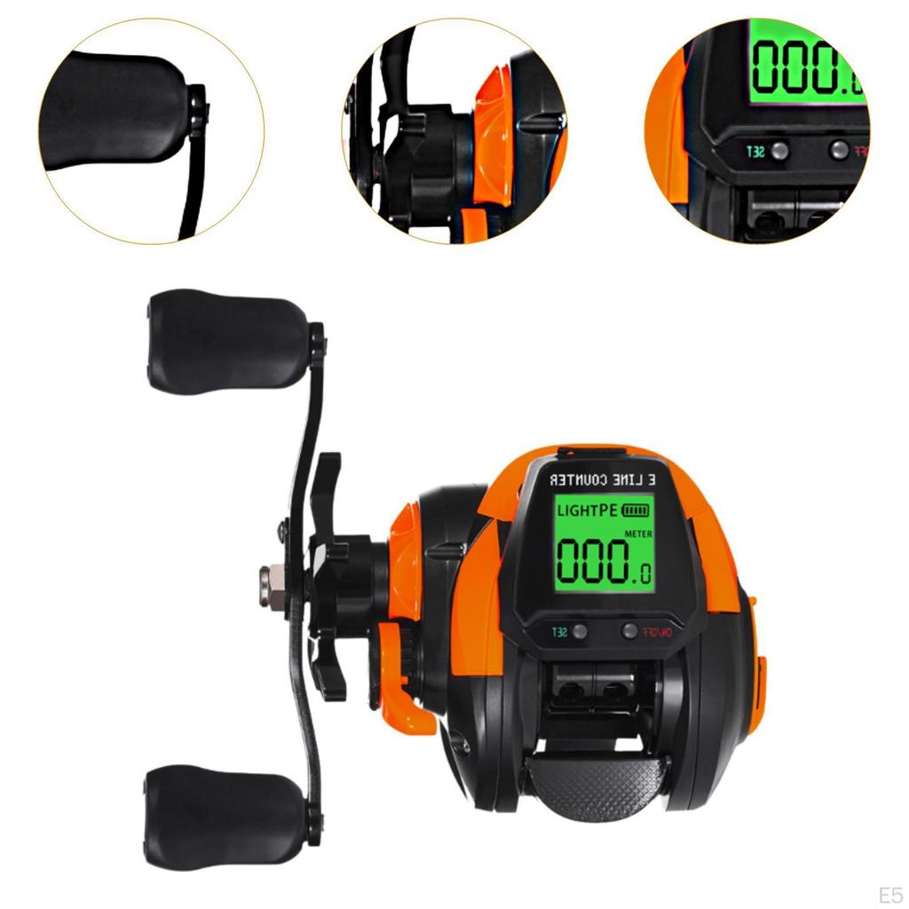 Baitcasting Fishing Reel Ice Equipment Smooth with 7.2:1 Gear Ratio