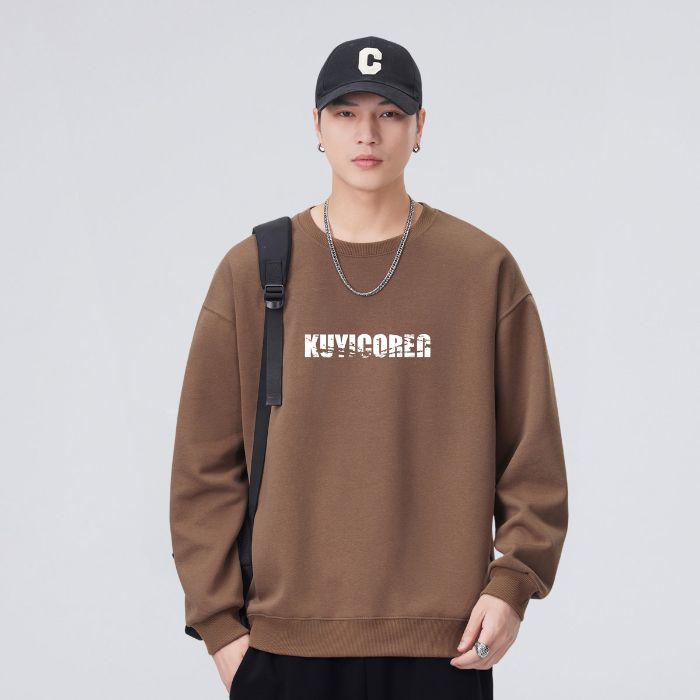 Men s Trendy Heavyweight Hoodie - Spring & Autumn Long Sleeve Loose Fit XXL