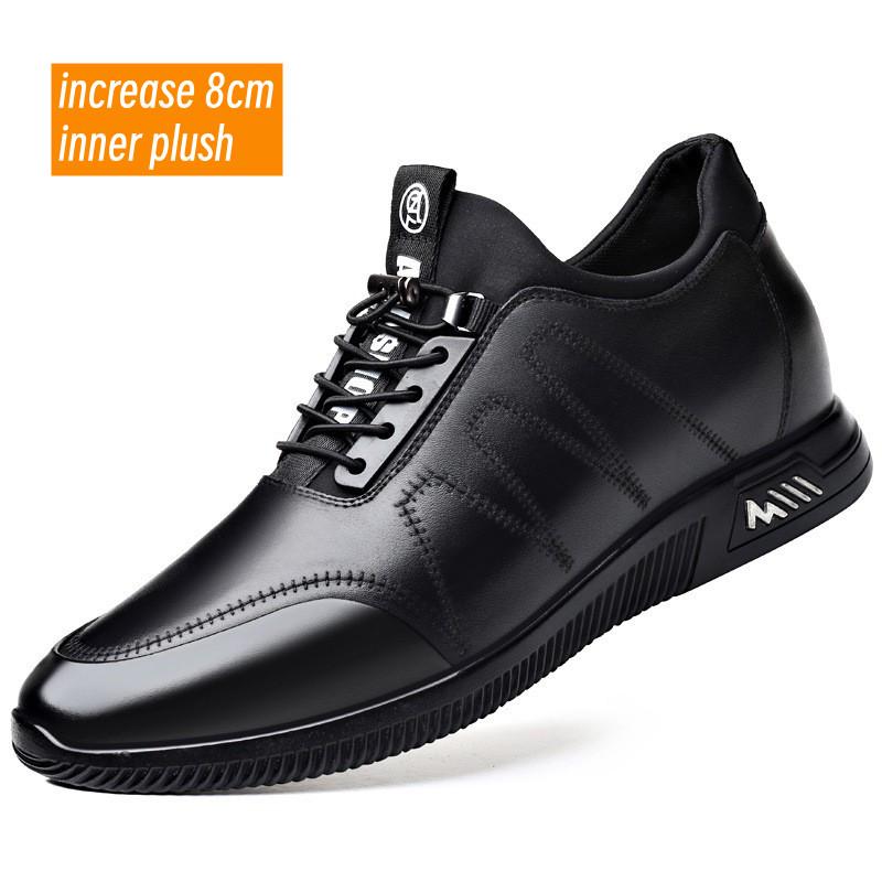 

Деловые повседневные туфли из натуральной кожи мужские с невидимой внутренней высотой 6 см/8 см мужские кроссовки Zapatos Hombre Sapato повседневные мужские 44