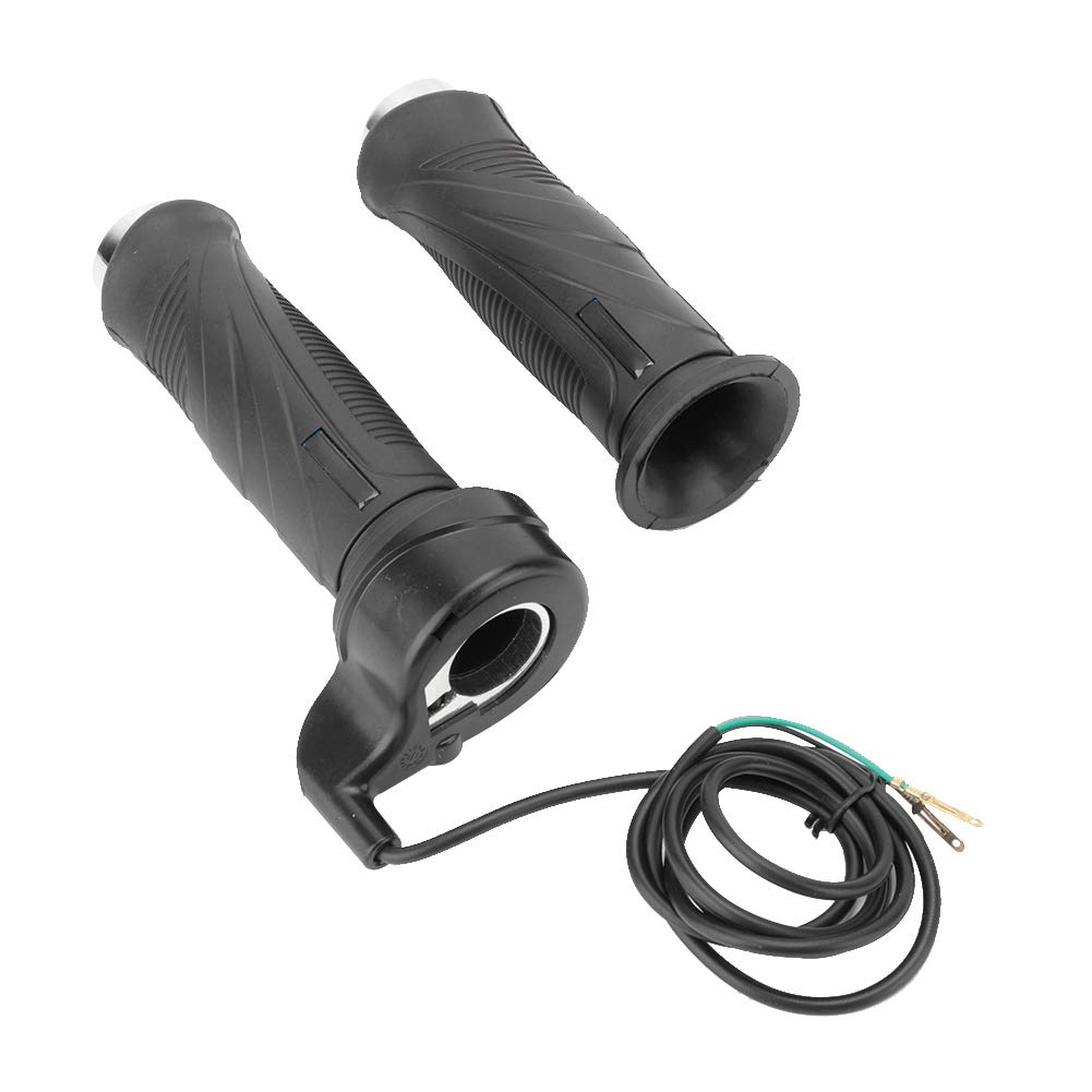 Electric Scooter Throttle, Pair of Throttle Grips, QiiluEbike Throttle Handle Grip Cable Round 5V