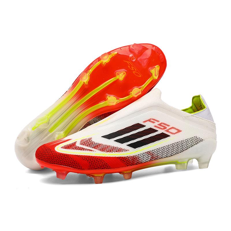 Europe F50 Cross-border Football Shoes, Youth & Adult Long Spike Turf Shoes for Training & Competition