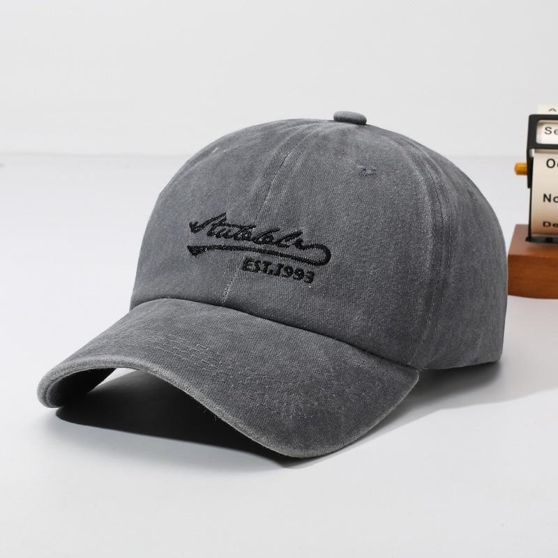 Outdoor Letter Cotton Small Embroidery E New Personalized ST Washed Baseball Cap Cap Embroidery Old