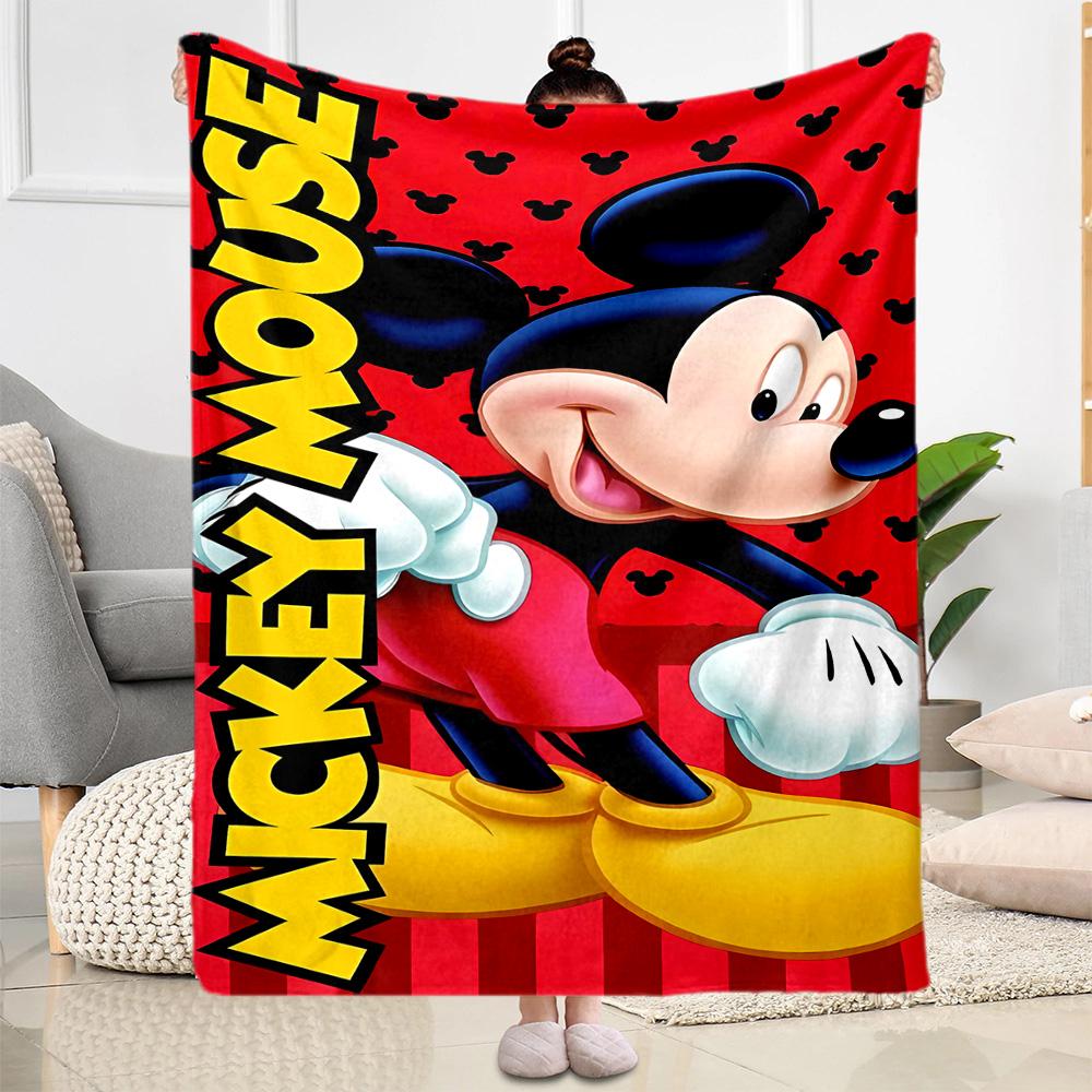 Mickey Mouse Adventure Blanket Soft & Cozy Perfect for Office Chair Bed Office Four Seasons Multipurpose Playful Design Gifts For Family Or Friends