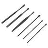 Portable Earwax Removal Cleaner Set U Shape Ear Spoon Spiral Ear Wax Cleaner Tools SetBlack