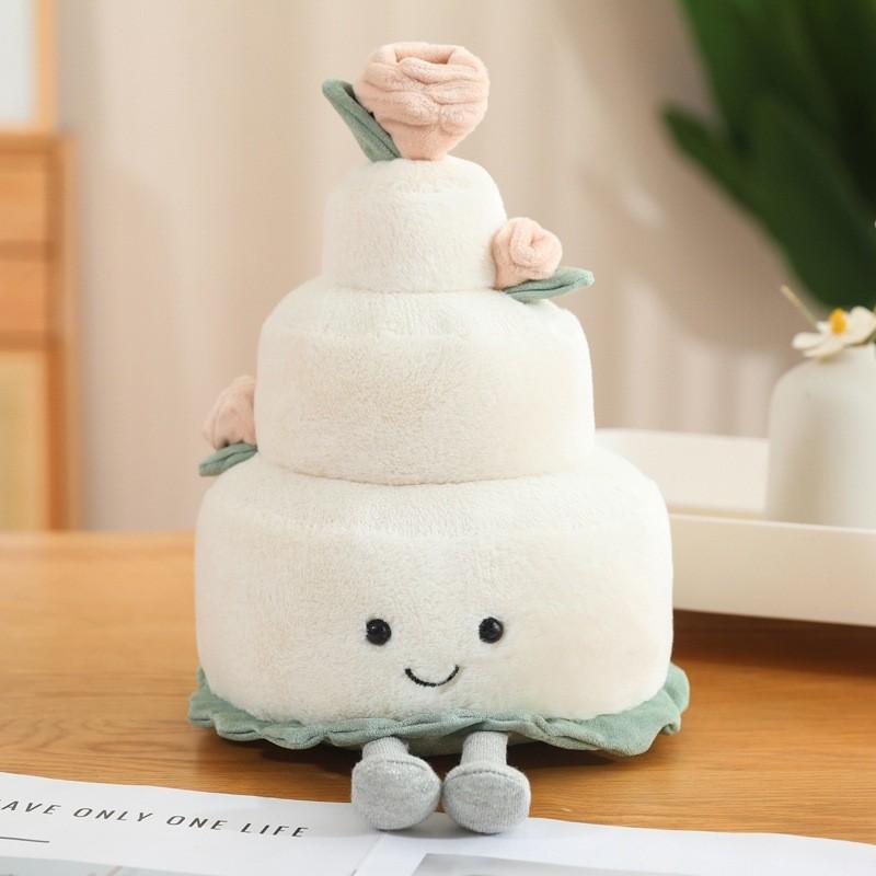 Ring Cake Plush Toy Cartoon Love Cute Doll Wedding Decoration Festival Gift
