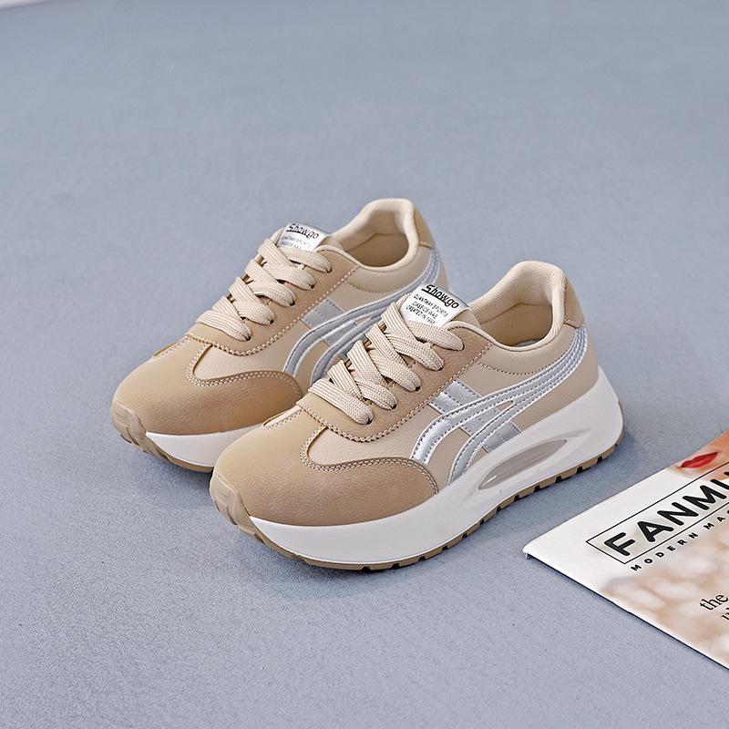 Ins Board Shoes Women's Korean Version of Dad Shoes Women's 2025 Autumn New Female Student Sports Shoes Little White Shoes KT-2692