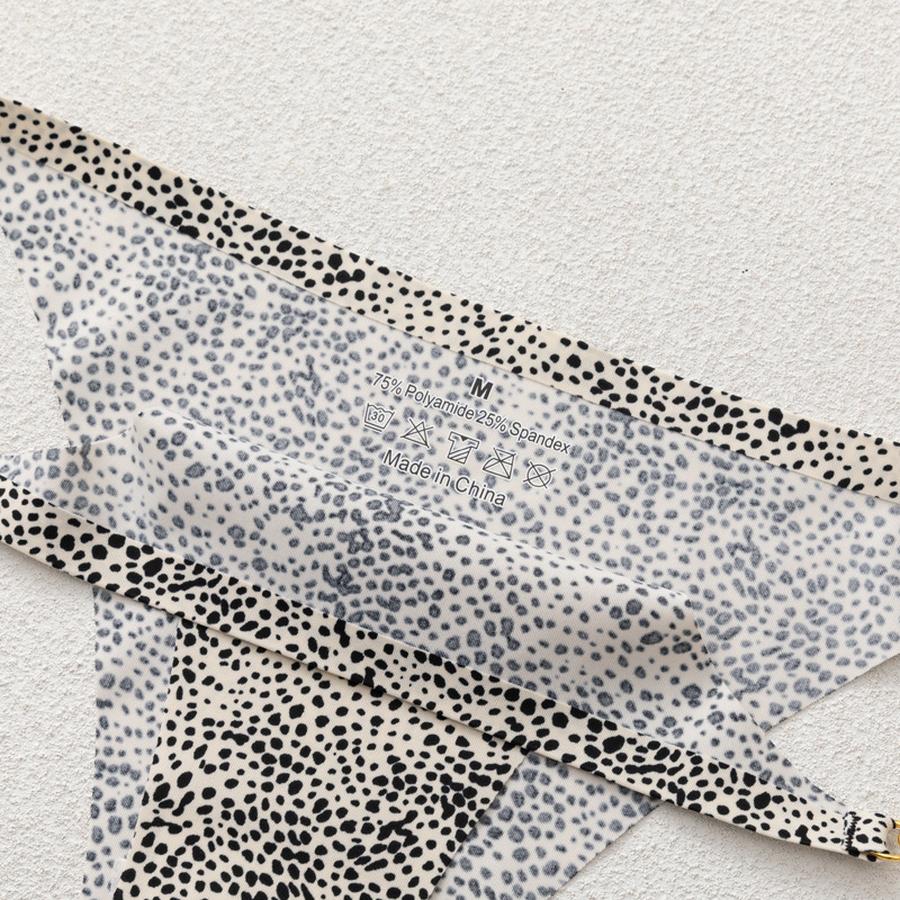 3 Pcs Women's Seamless Panties Leopard Print Fine Strap Imported Large Size Women's Underwear