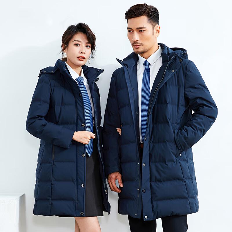 Kaseye 90% White Duck Down Unisex Mid-Length Puffer Jacket