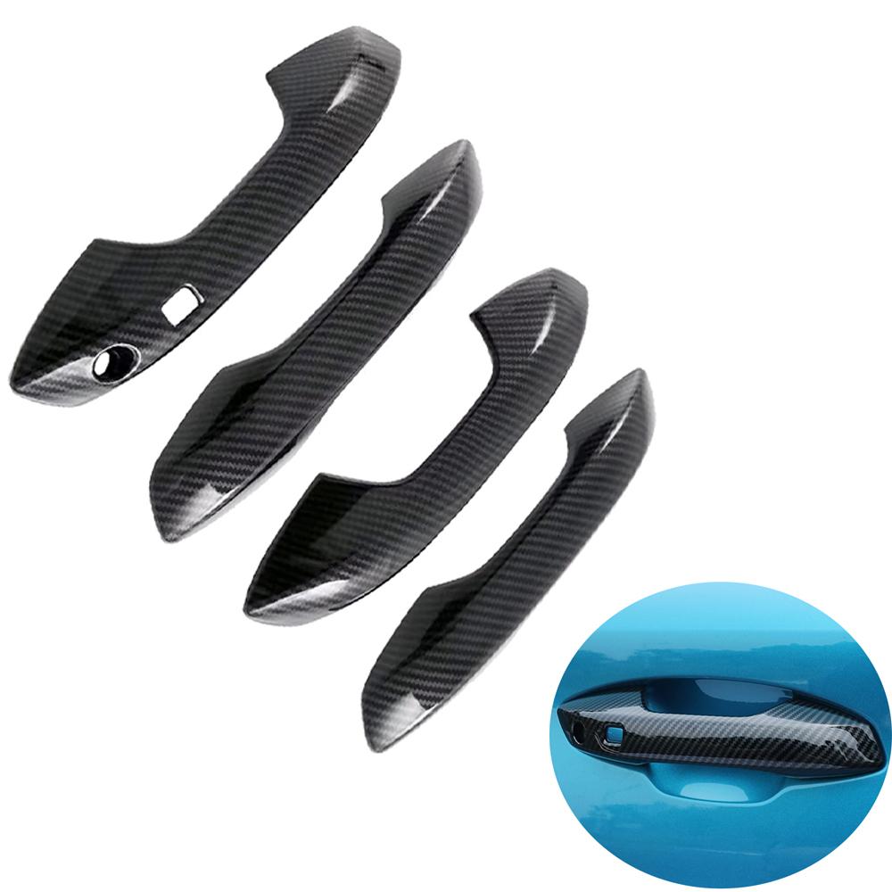 4pcs For BYD ATTO 3 Yuan Plus 2024 2024 Car Accessories ABS Door Handle Cover With Smart Key Hole Catch Cap Trim Molding