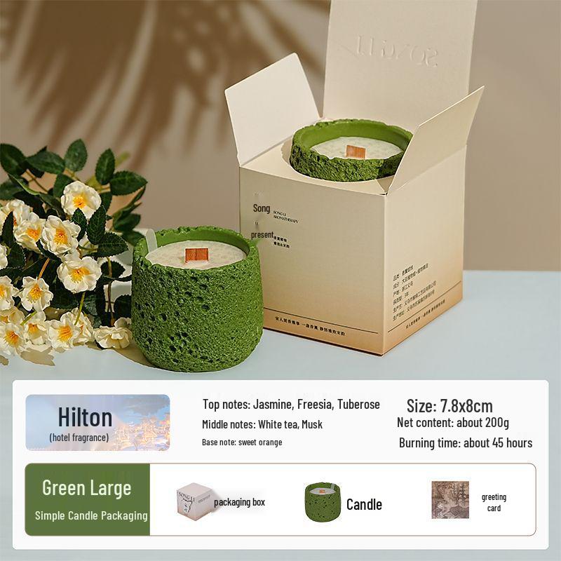 Luxury Cement Cup Aromatherapy Candle: Long-Lasting Fragrance and Elegant Ornament for a High-End Ambiance, Perfect Birthday Gift
