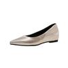 Inner height increase 2025 spring new color simple versatile soft sole single shoes pointed flat shoes versatile commuter light mouth shoes