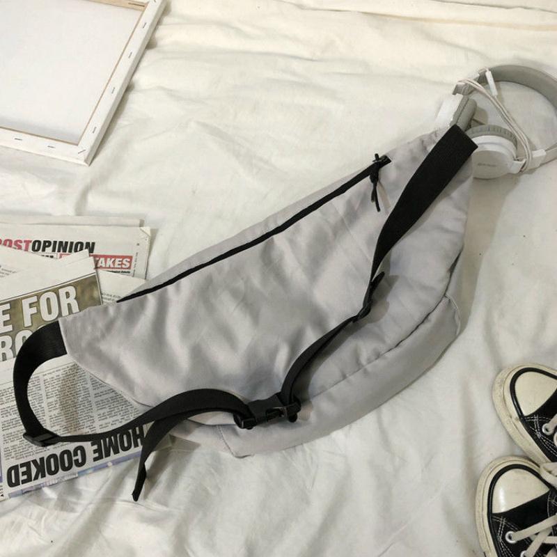 Männer Rucksack Taille Packs Große Kapazität Solide Unisex Paare Freizeit Brust Fanny Tasche Schulter Kreuz Körper Retro Straße Harajuku Nylon Taschen
