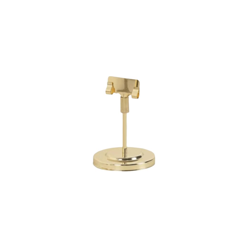 

Portable Memo Clip Holder Stable Base Table Number Stand Solid Color Place Card Holder Display 8 cm(3.15 in) золотой