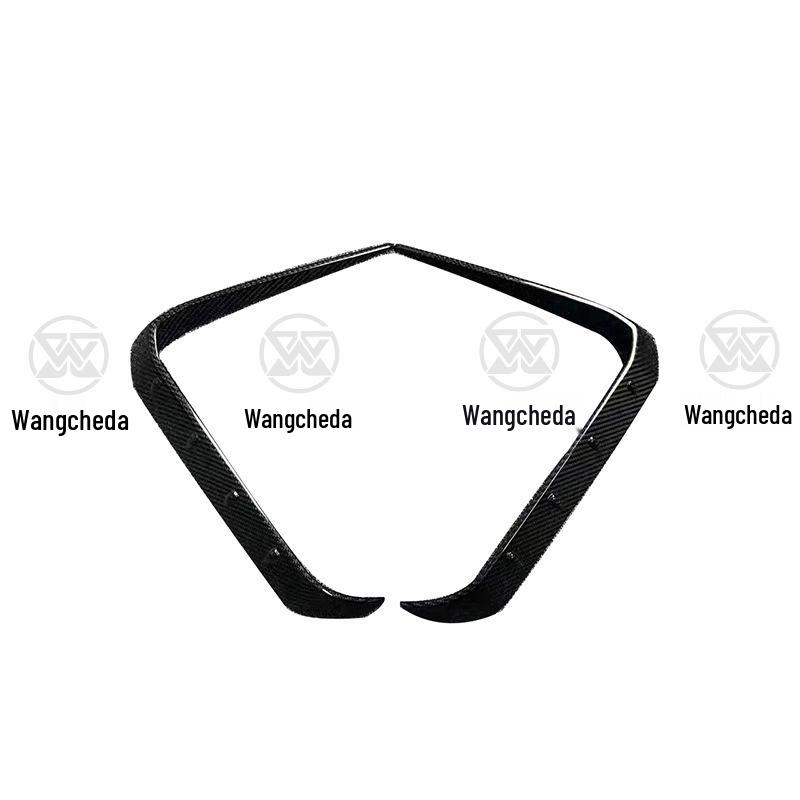 BMW X6 G06 LUM Style Carbon Fiber Front Bumper Spoiler & Wind Deflector Upgrade