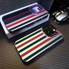 Grid Stripes Pattern Phone Case For IPhone 16 15 14 Pro Plus 17 Air 13 12 11 Pro Max 16E Silicone Hard Shockproof Cover Fundas