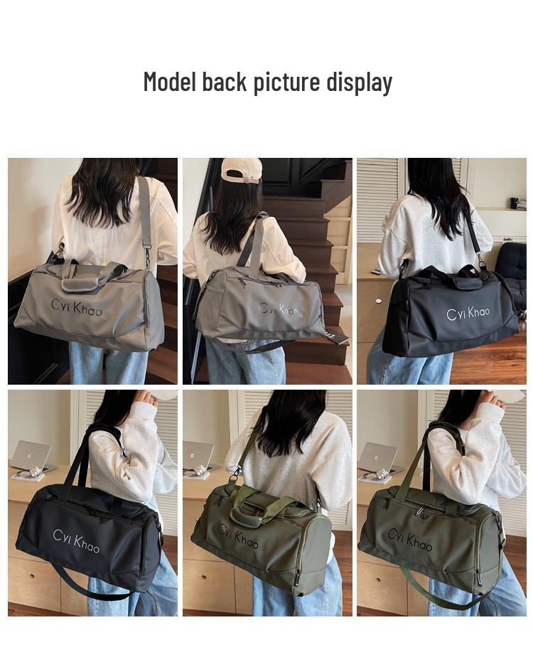 Unisex High-Capacity Waterproof Sports Bag: Fashionable Fitness Oxford Cloth Bag with Dry/Wet Separation for Travel