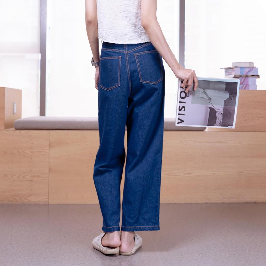 Denim Long Loose Perfect for Everyday and [iito.seasons] Women's Wide-Leg Jeans, Straight-Sleeve Pants, Length, Fit, Casual, Stylish, Commuting, Wear,
