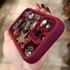 Retro Leopard Print Collage Pattern Phone Case Suitable for iPhone 17 16 15 14 13 12 11 Pro/Max/Plus Anti Drop and Shockproof