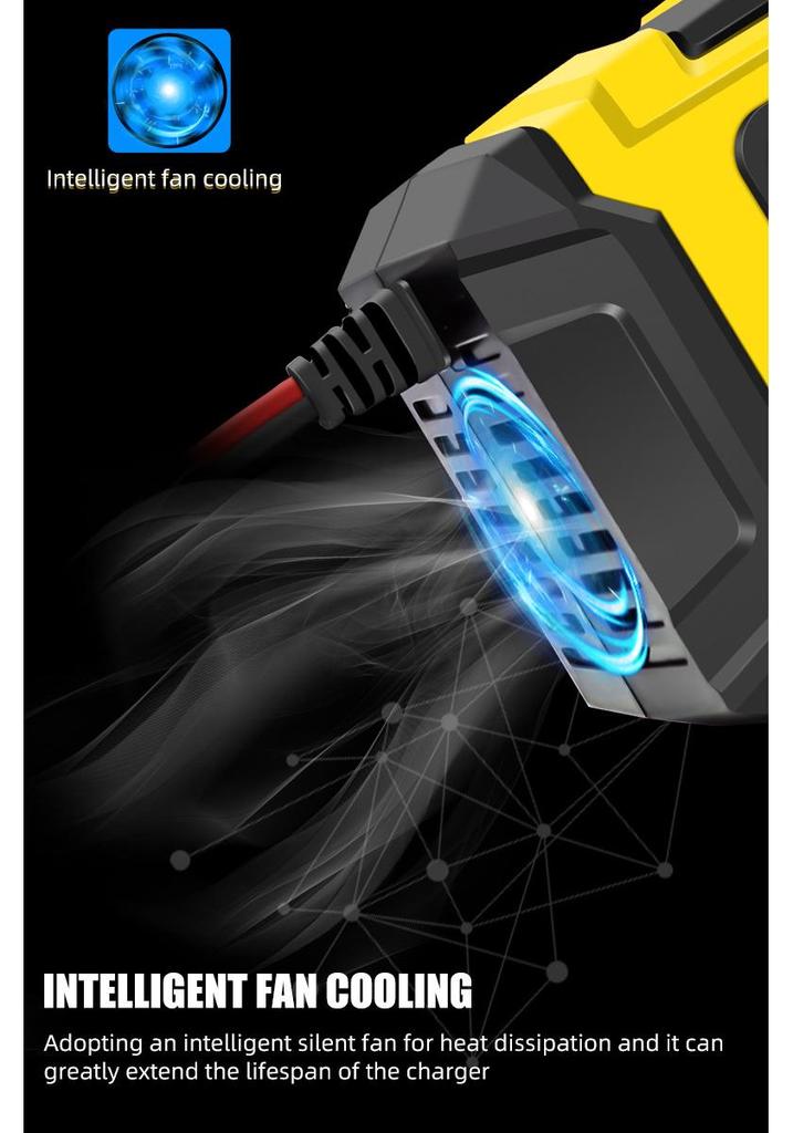 E-FAST 12V6A Smart Car & Motorcycle Battery Charger