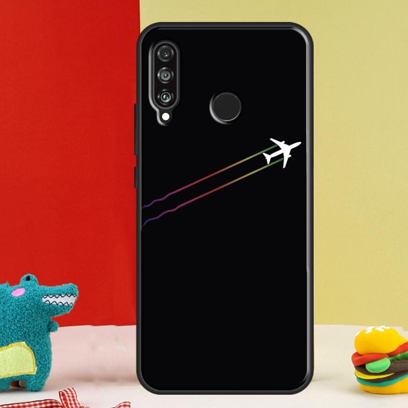 Airplane Travel For Huawei Nova 12s 12i 11i 8i 9 10 SE Y91 Y90 Y60 Y70 Y72 Y61 P20 P40 P30 Lite P60 Pro Case