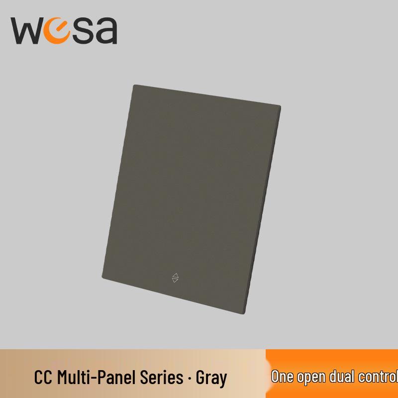 CE-Certified European Type E Socket for Germany & France, One/Two-way Switch Panel, Two-hole Design