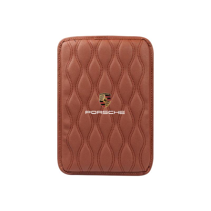 1 ks Kožené podložky loketní opěrky do auta Ochranný voděodolný polštář na ruku Pro Porsche Boxster Cayenne Panamera Macan Cayman 911 918 996 917 991