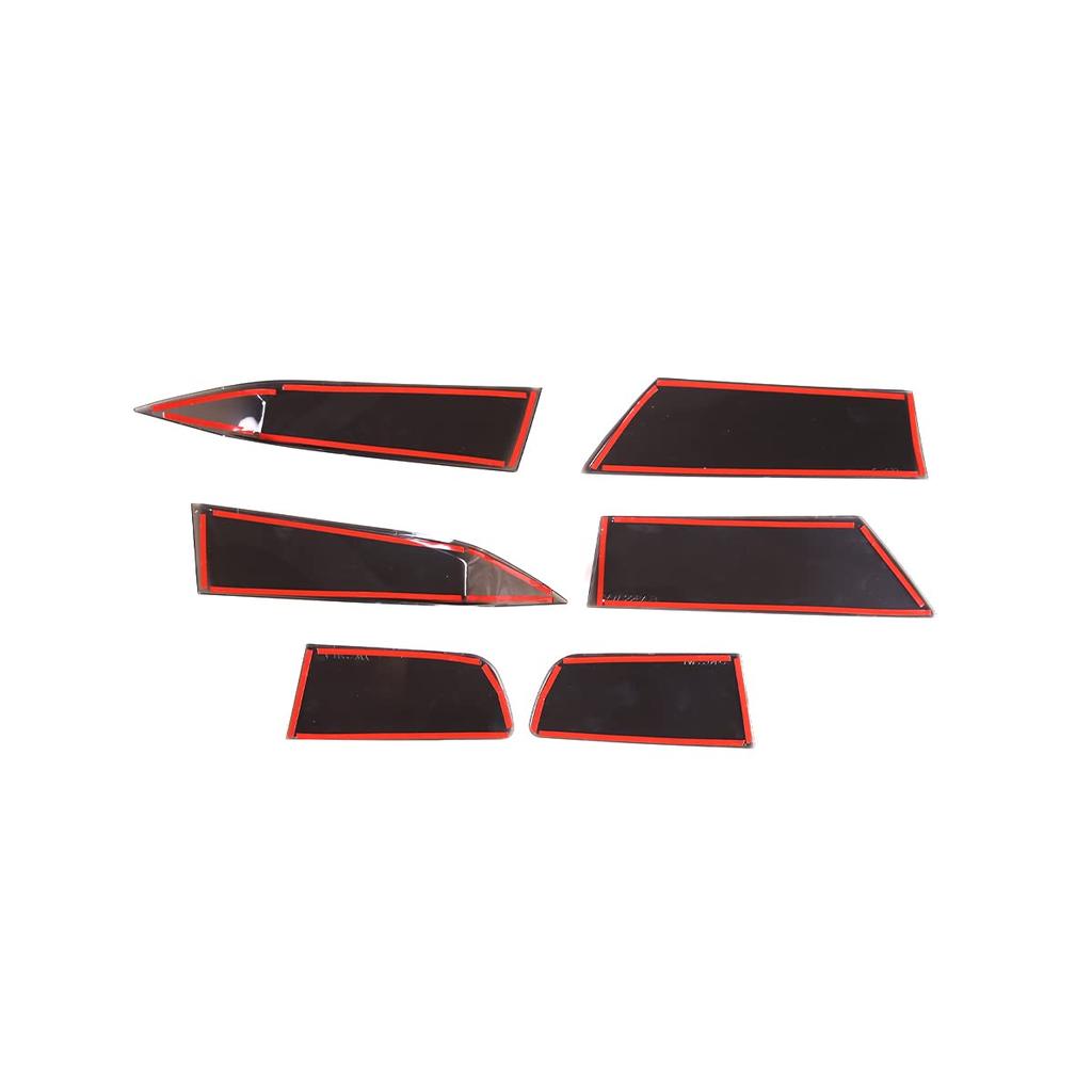 Sauicemy ABS Taillight Guards for Subaru VX Taillight Decorative Backlight and Protective Car Accessories 6-Piece (2018-2022), Smoke-Colored Covers,