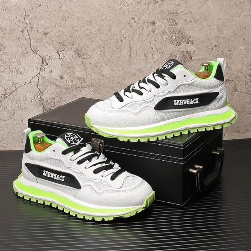 

Модная мужская обувь Форрест Гамп , новая дышащая сетчатая модель, кроссовки папа , корейская спортивная повседневная обувь на толстой подошве для мужчин b27 38