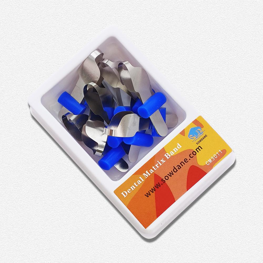 Dental Twin Anterior Matrizen mit Locker Dental Sectional Contoured Metal Matrizen Polyester Matrize Zahnarzt Matrizenmaterial