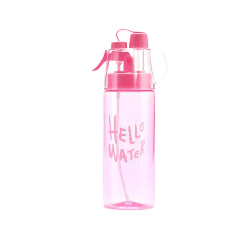 

Mist Sports 580 мл Спрей Бутылка для воды Прочная Портативная Для Студентов На Открытом Воздухе И розовый