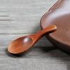 Outils de Cuisine Cuillère à Condiment Naturelle Mini Cuillères en Bois pour Sel Café Thé Sucre