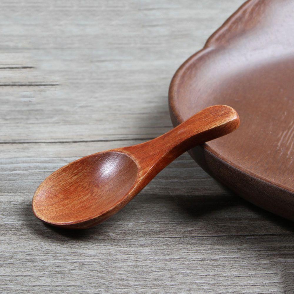 Cooking Tools Natural Flatware Coffee Tea Salt Wood Spoons Sugar Spoon Small Mini