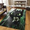 Various sizes of How to Train Your Dragon Toothless pattern rugs, cartoon style, suitable for bedrooms, living rooms, sofa