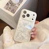 Creative Silver Bow Phone Case for iPhone 16, iPhone 17, and iPhone 17 Pro Max